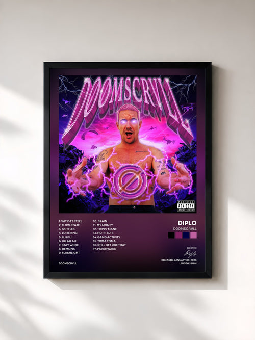 Diplo · d00mscrvll — Stampa incorniciata