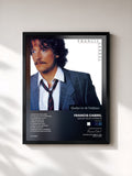 #noir Tableau de l'album Quelqu'un de l'intérieur (Remastered) de Francis Cabrel, cadre noir, imprimé et encadré en France