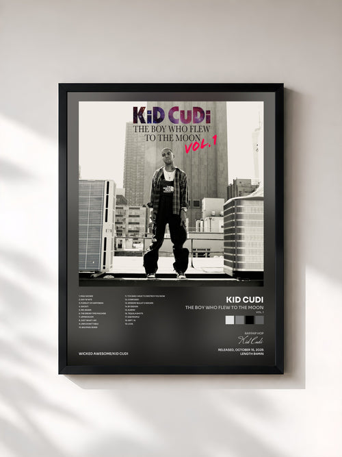 Kid Cudi · The Boy Who Flew To The Moon (Vol. 1) — Affiche encadrée