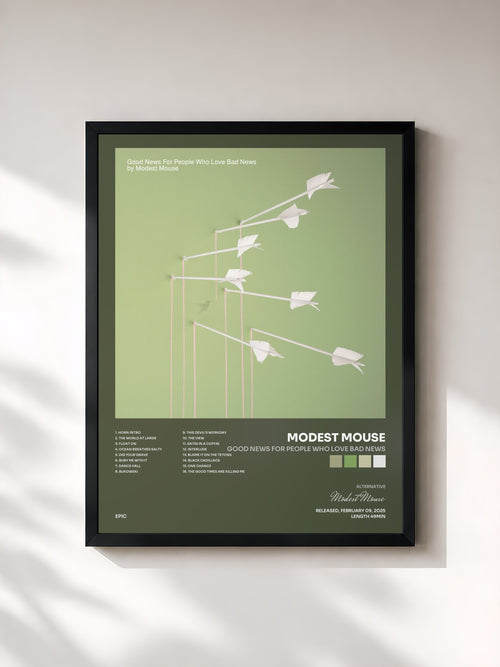 Modest Mouse · Good News For People Who Love Bad News — Stampa incorniciata