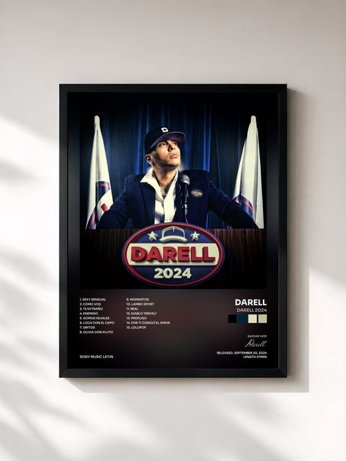Darell · Darell 2024 — Affiche encadrée
