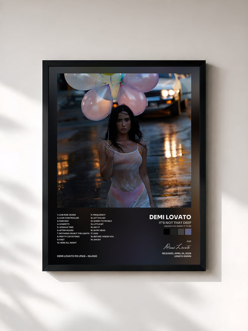 Demi Lovato · It's Not That Deep (Unless You Want It To Be) — Framed art print