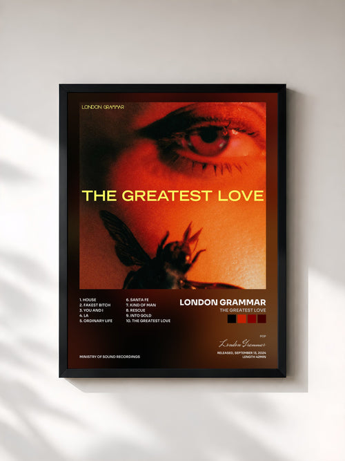 London Grammar · The Greatest Love — Affiche encadrée