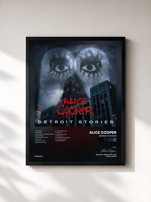 Alice Cooper · Detroit Stories — Affiche encadrée