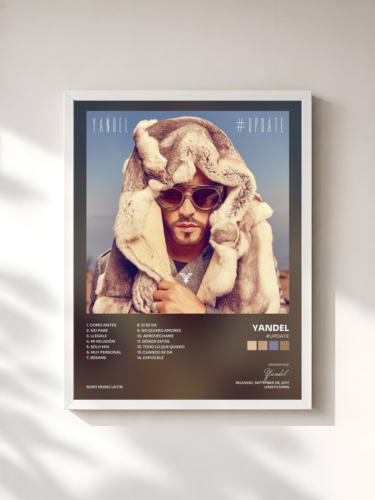 #blanc #Update von Yandel als gerahmter Kunstdruck, weißer Rahmen, gedruckt und gerahmt in Frankreich
