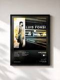 #noir Paso A Paso de Luis Fonsi en lámina enmarcada, marco negro, impresa y enmarcada en Francia