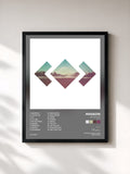 #noir Tableau de l'album Adventure (Deluxe) de Madeon, cadre noir, imprimé et encadré en France