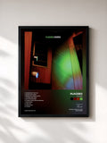 #noir Covers de Placebo en lámina enmarcada, marco negro, impresa y enmarcada en Francia