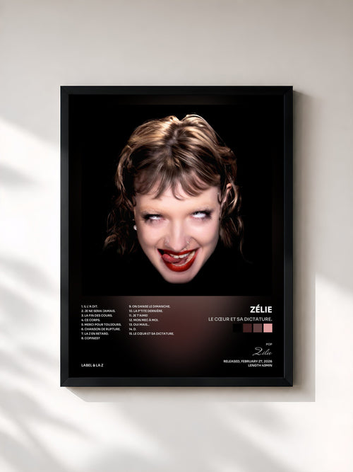 Zélie · LE CŒUR ET SA DICTATURE. — Framed art print