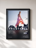 #noir TRUSTFALL de P!nk en lámina enmarcada, marco negro, impresa y enmarcada en Francia