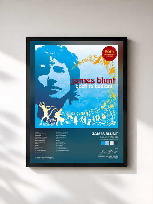 James Blunt · Back To Bedlam (20th Anniversary Edition) — Affiche encadrée