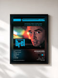 #noir La Valse A Mille Temps (Vol.4) by Jacques Brel as a framed art print, black frame, printed and framed in France