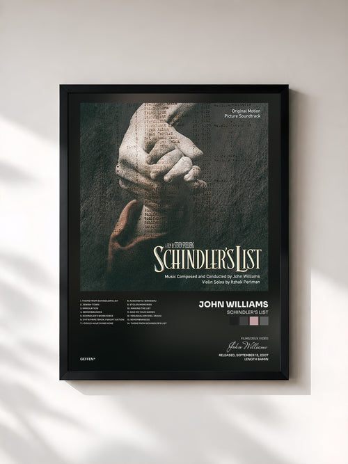 John Williams · Schindler's List — Stampa incorniciata