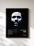 #noir Tableau de l'album Vulnerable de Marvin Gaye, cadre noir, imprimé et encadré en France
