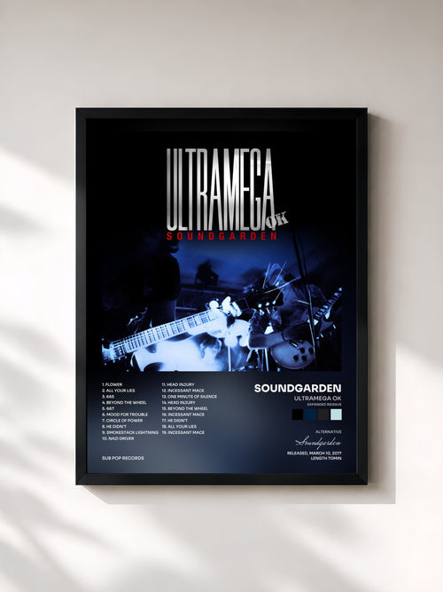Soundgarden · Ultramega OK (Expanded Reissue) — Lámina enmarcada