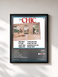 #noir Tableau de l'album C'est Chic (2018 Remaster) de Chic, cadre noir, imprimé et encadré en France