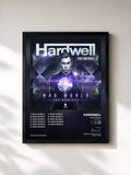 #noir Tableau de l'album Mad World (The Remixes) de Hardwell, cadre noir, imprimé et encadré en France