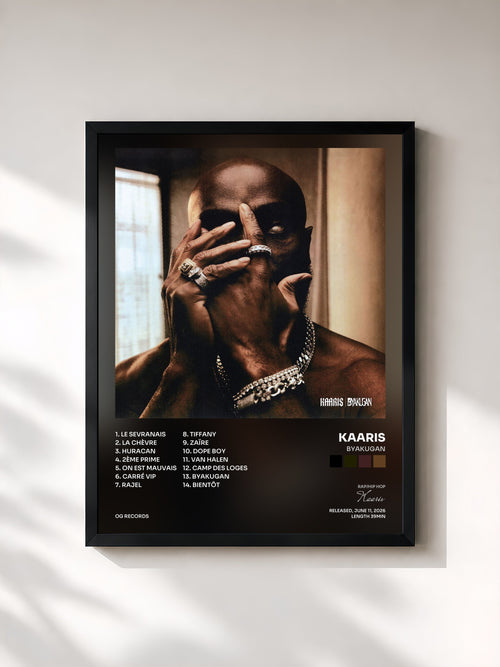 Kaaris · BYAKUGAN — Affiche encadrée