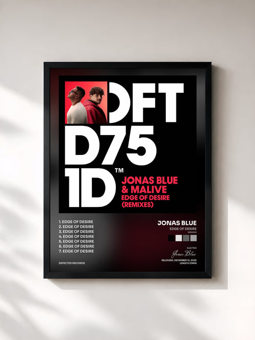 Jonas Blue · Edge of Desire (Remixes) — Affiche encadrée