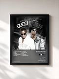 #noir Tableau de l'album Gucci Da Don de Gucci Mane, cadre noir, imprimé et encadré en France