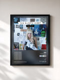 #noir Elastic Heart (The Remixes) by Sia as a framed art print, black frame, printed and framed in France