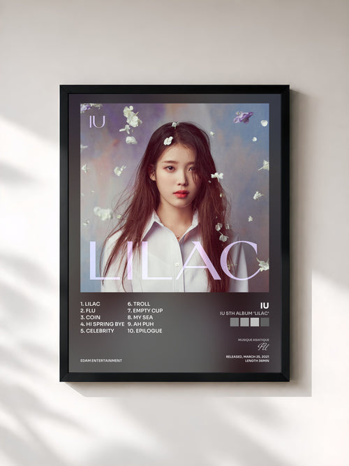 IU · IU 5th Album 'LILAC' — Affiche encadrée