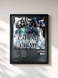 #noir Tableau de l'album Capitale Du Crime de La Fouine, cadre noir, imprimé et encadré en France