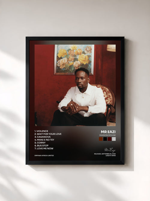 Mr Eazi · Maison Rouge — Gerahmter Kunstdruck