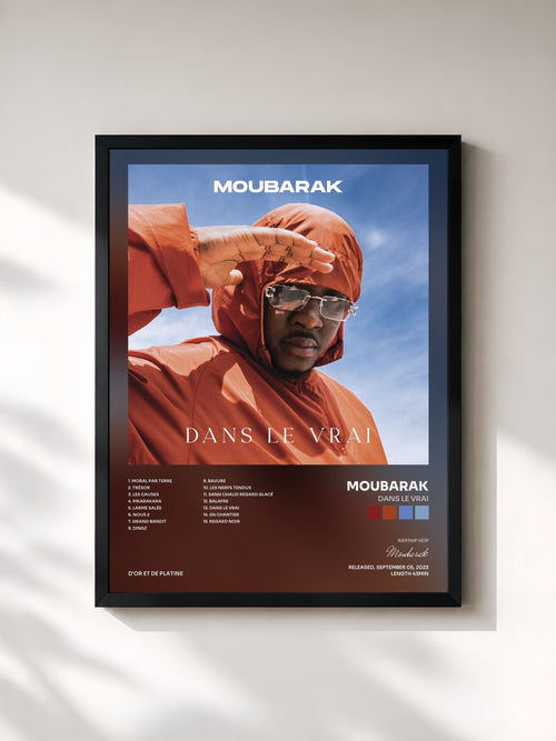 Moubarak · Dans le vrai — Framed art print
