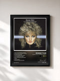 #noir Faster Than the Speed of Night by Bonnie Tyler as a framed art print, black frame, printed and framed in France