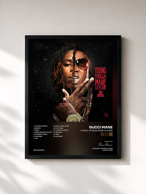 Gucci Mane · Young Thugga Mane La Flare — Stampa incorniciata