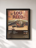 #noir Lou Reed di Lou Reed in stampa incorniciata, cornice nera, stampata e incorniciata in Francia