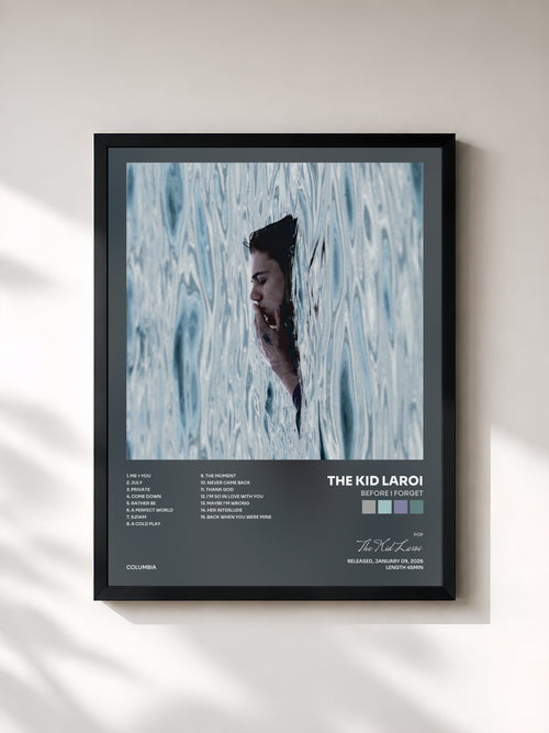 The Kid Laroi · BEFORE I FORGET — Affiche encadrée