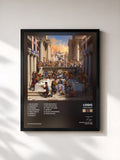 #noir Tableau de l'album Everybody de Logic, cadre noir, imprimé et encadré en France
