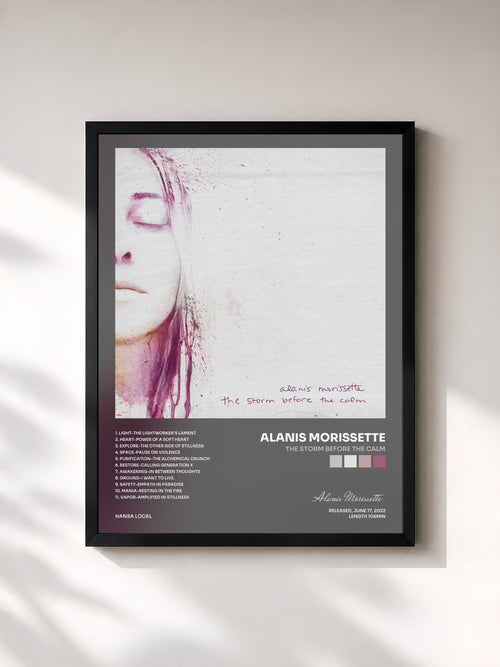 Alanis Morissette · the storm before the calm — Affiche encadrée