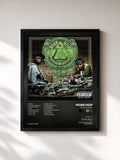 #noir Tableau de l'album Blood Money de Mobb Deep, cadre noir, imprimé et encadré en France