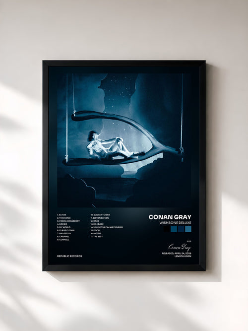 Conan Gray · Wishbone Deluxe — Gerahmter Kunstdruck