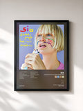#noir Tableau de l'album Some People Have REAL Problems de Sia, cadre noir, imprimé et encadré en France