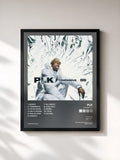 #noir Tableau de l'album Ténébreux de PLK, cadre noir, imprimé et encadré en France