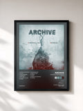 #noir Tableau de l'album Controlling Crowds (Parts I-III) de Archive, cadre noir, imprimé et encadré en France