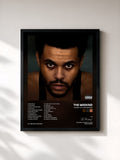 #noir Tableau de l'album Hurry Up Tomorrow de The Weeknd, cadre noir, imprimé et encadré en France