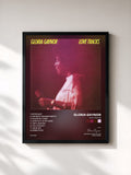 #noir Love Tracks de Gloria Gaynor en lámina enmarcada, marco negro, impresa y enmarcada en Francia