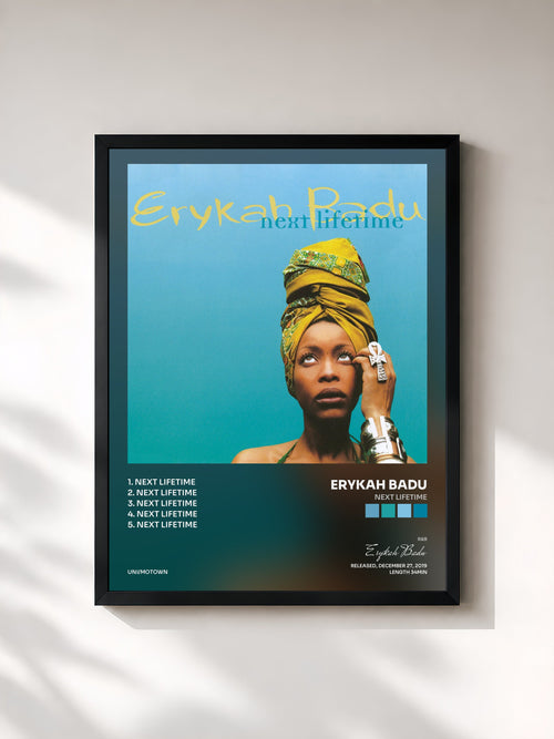 Erykah Badu · Next Lifetime — Affiche encadrée