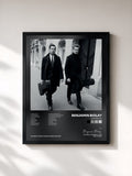 #noir Songbook di Benjamin Biolay in stampa incorniciata, cornice nera, stampata e incorniciata in Francia