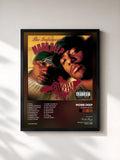 #noir Murda Muzik by Mobb Deep as a framed art print, black frame, printed and framed in France