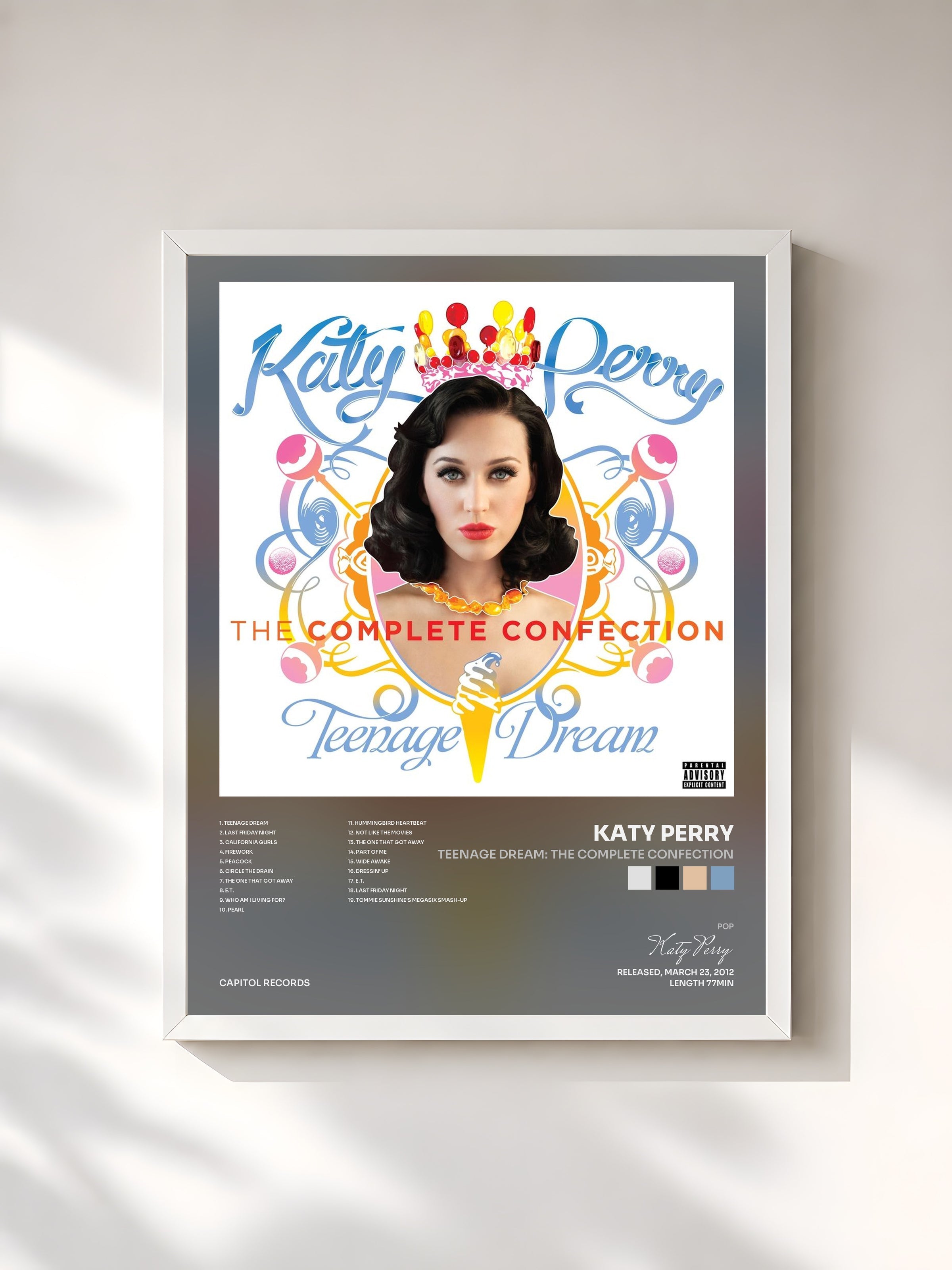 #blanc Teenage Dream: The Complete Confection di Katy Perry in stampa incorniciata, cornice bianca, stampata e incorniciata in Francia