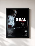 #noir Tableau de l'album Purpose de Seal, cadre noir, imprimé et encadré en France