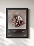 #noir Tableau de l'album Paris de Zaz, cadre noir, imprimé et encadré en France