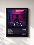 #noir Season 1 von Alex Rose als gerahmter Kunstdruck, schwarzer Rahmen, gedruckt und gerahmt in Frankreich