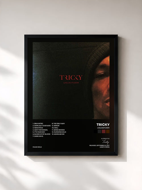 Tricky · ununiform — Affiche encadrée